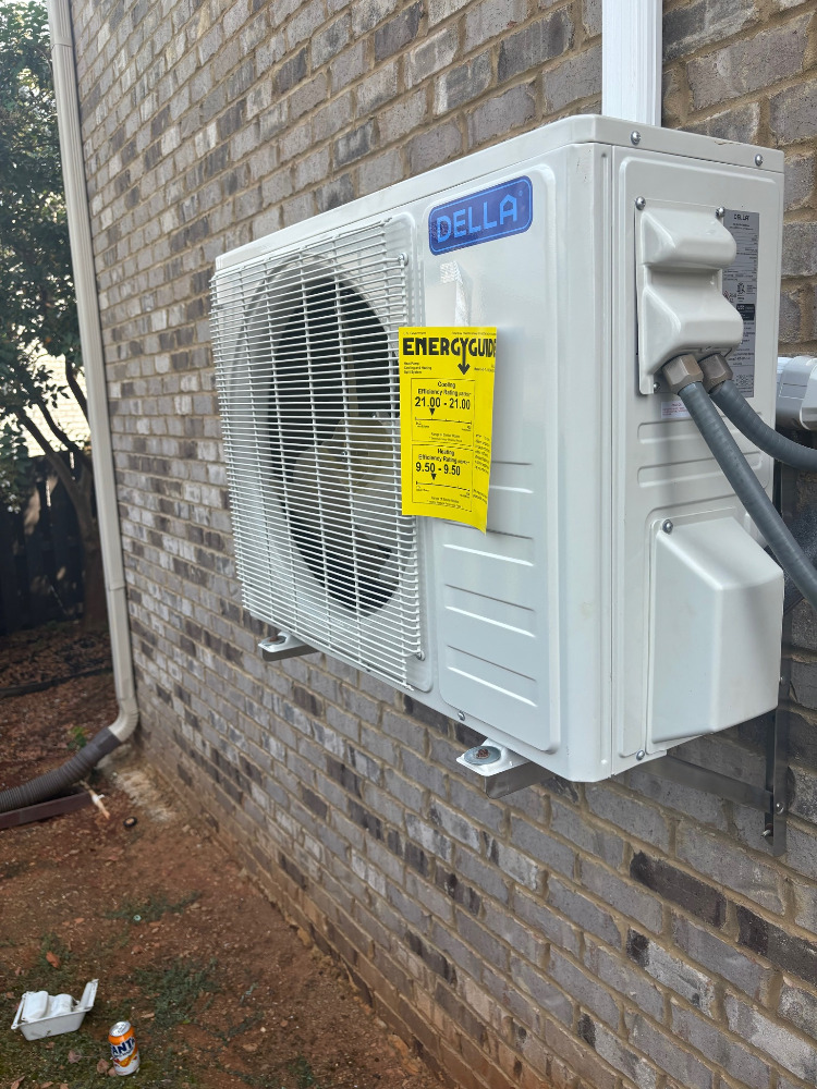 Calvin Huntsville Alabama Minisplit Install a DELLA 18K system